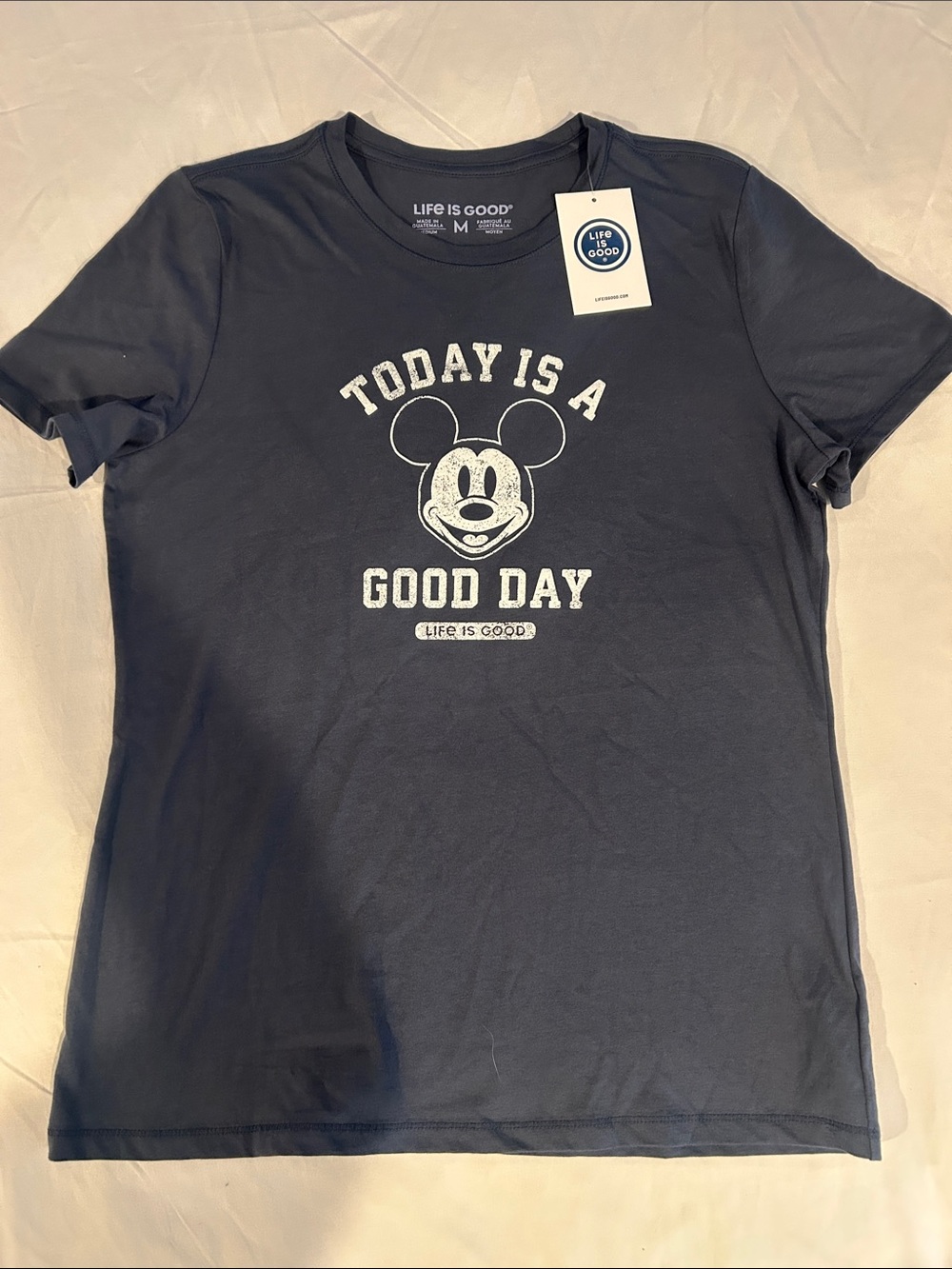 Life Is Good Navy Mickey 'Today Is A Good Day' Graphic Tee